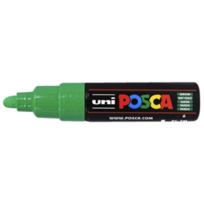 Verfstift Posca PC7M breed donkergroen