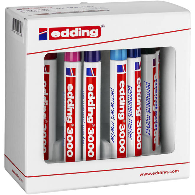 Viltstift edding 3000 rond 1.5-3mm assorti set à 10 stuks