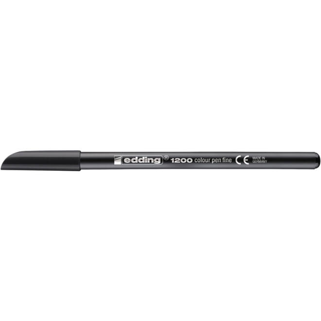 Fineliner edding 1200 001 fijn zwart blister à 3 stuks