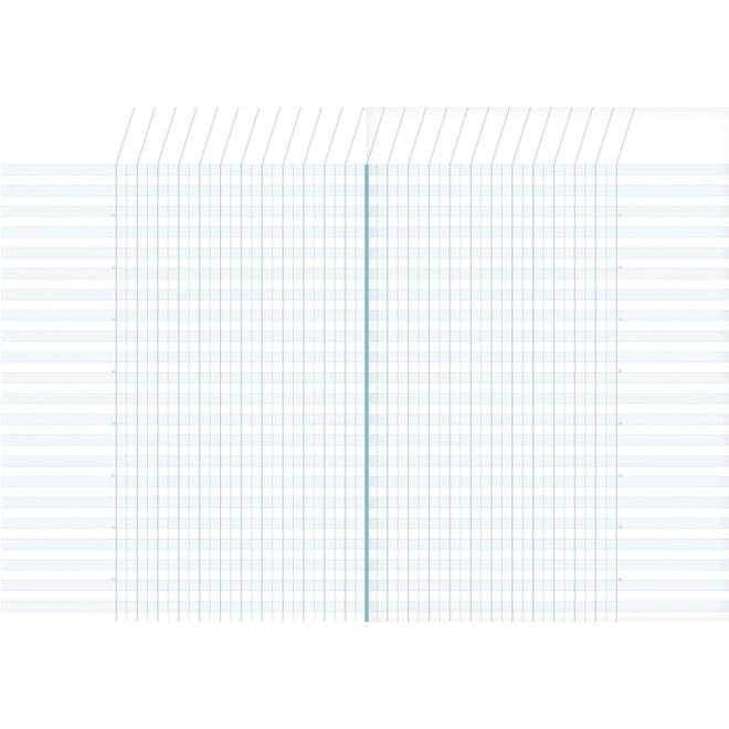 Puntenboek leraren Clairefontaine A4 72 pagina's 110gr meertalig assorti