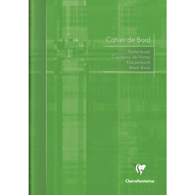 Puntenboek leraren Clairefontaine A4 72 pagina's 110gr meertalig assorti