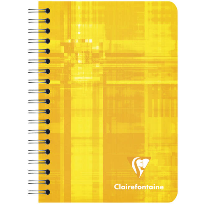 Notitieboek Clairefontaine A7+ 95x140 ruit 5x5 100blz 90gr assorti