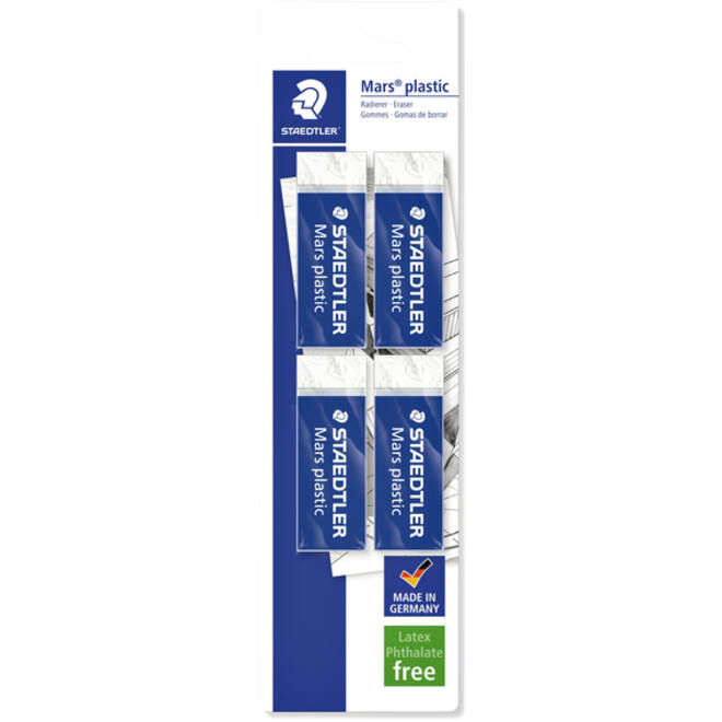 Gum Staedtler Mars blister à 4 stuks