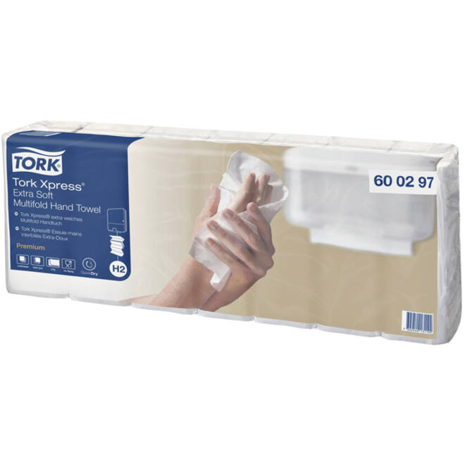 Vouwhanddoek Tork Express Multifold H2 Premium 2-laags 100st wit 600297