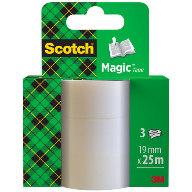 Plakband Scotch Magic 819 19mmx25m onzichtbaar