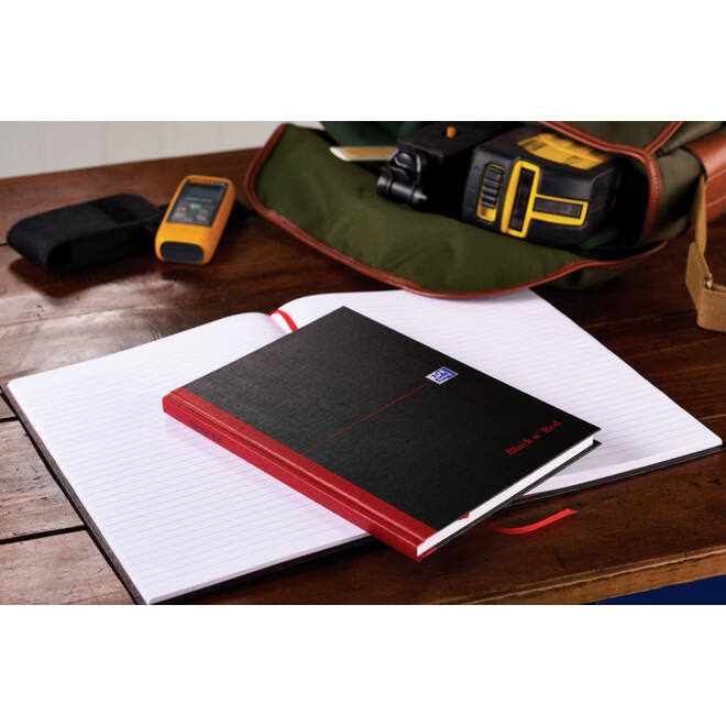 Notitieboek Oxford Black n' Red A5 96vel lijn
