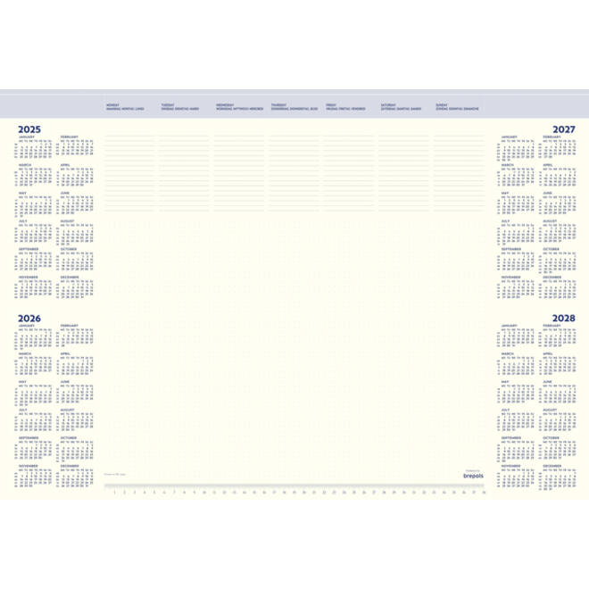 Onderlegblok 2027 Brepols Office Mate 7dagen/1pagina 41.2x59cm