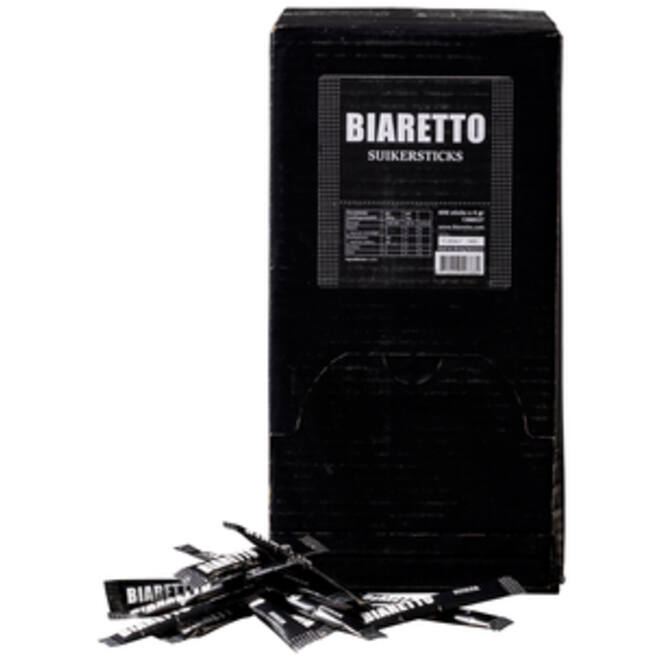 Suikersticks Biaretto 4 gram 600 stuks