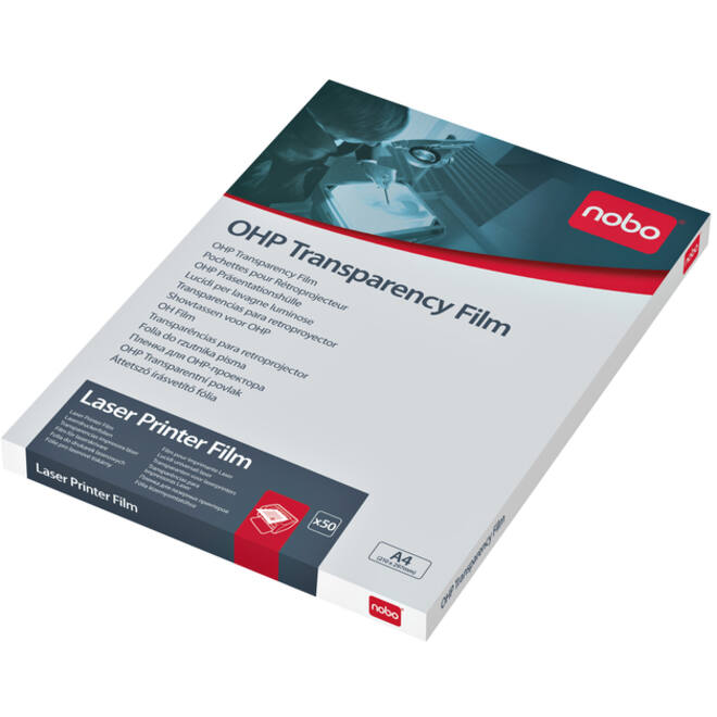 Overheadprojector transparanten Nobo voor laserprinters 50 stuks