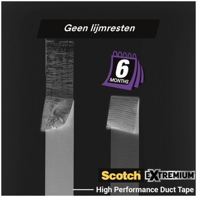 Duct tape Scotch Extremium no residue 18.2mx48mm grijs