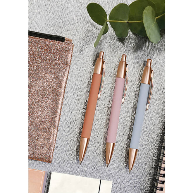 Balpen rosé goud 6 assorti