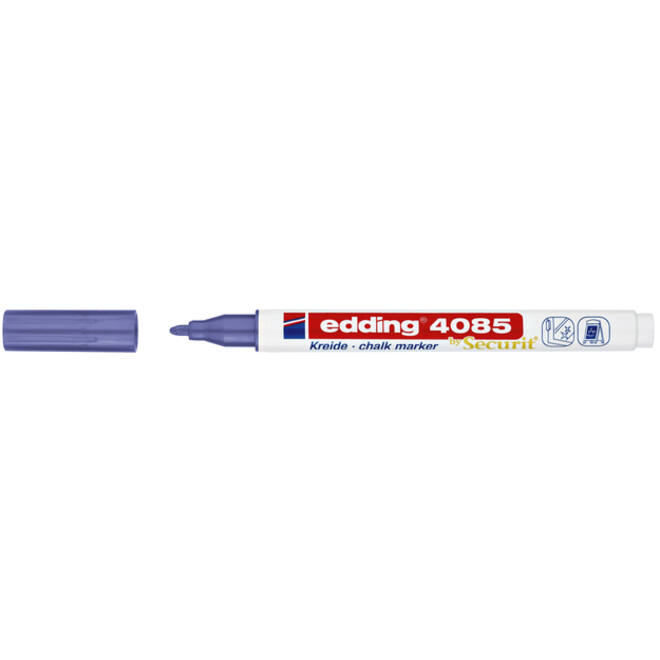 Krijtstift edding 4085 by Securit rond 1-2mm metallic violet