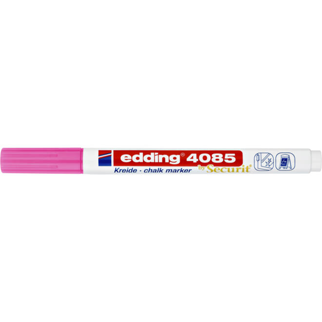Krijtstift edding 4085 by Securit rond 1-2mm neon roze