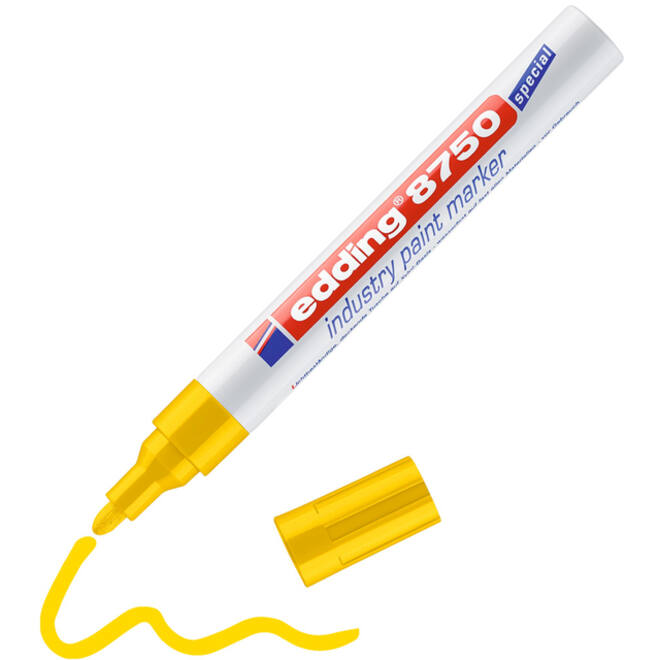 Lakmarker edding 8750 industrie geel