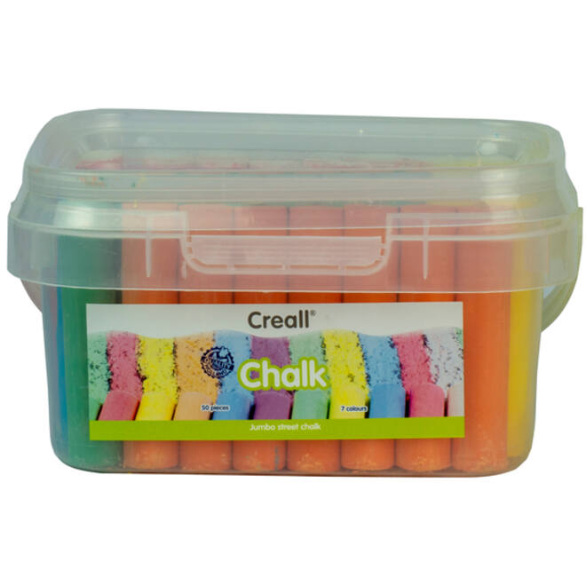 Stoepkrijt Creall 50 stuks 6 kleuren