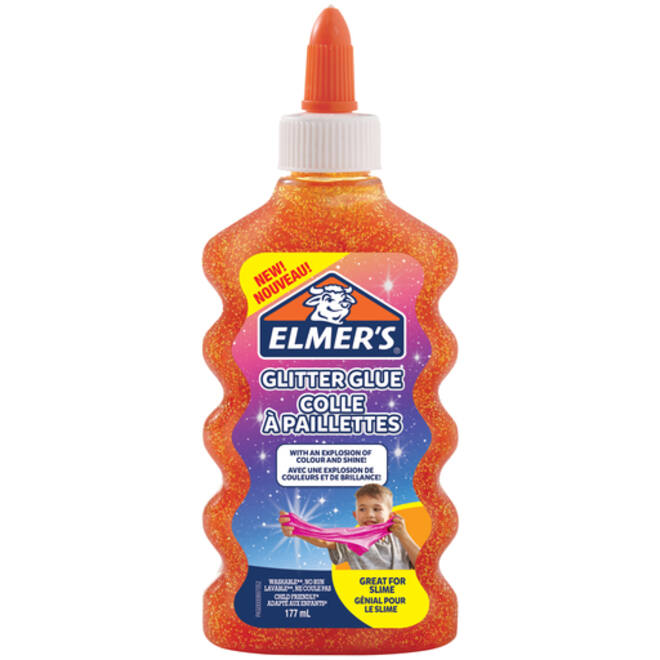 Kinderlijm Elmer's glitter oranje