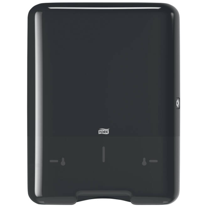 Handdoekdispenser Tork H3 Elevation C-vouw en Z-vouw zwart 553008