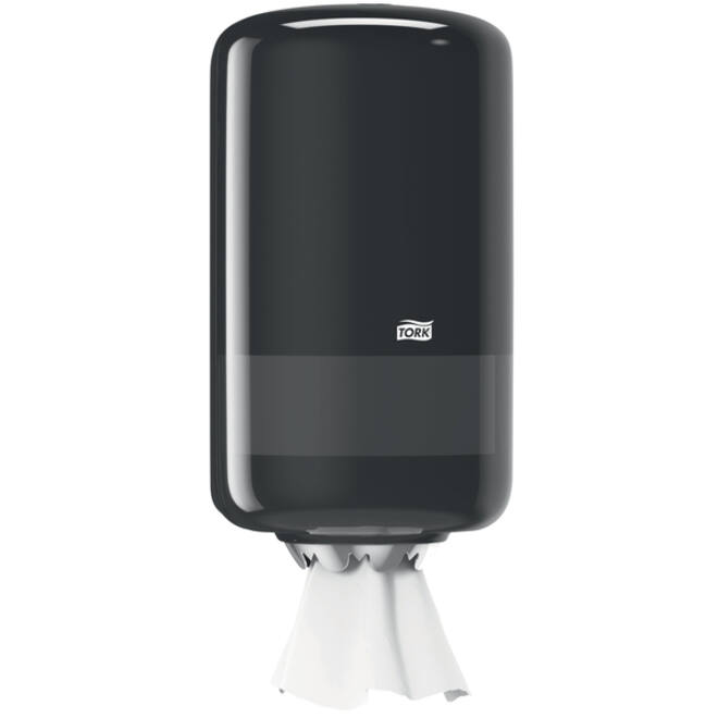 Poetspapierdispenser Tork Mini Centerfeed M1 Elevation zwart 558008