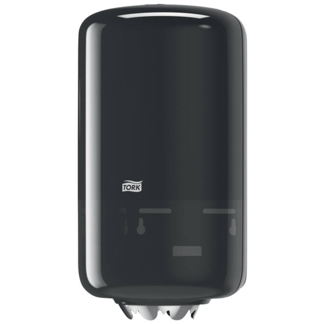 Poetspapierdispenser Tork Mini Centerfeed M1 Elevation zwart 558008