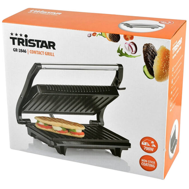 Tosti grillplaat Tristar GR-2650 zwart