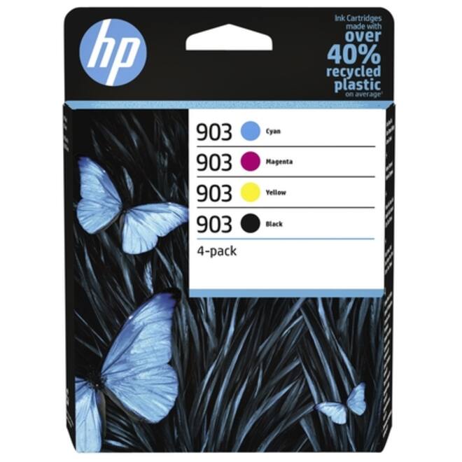 Inktcartridge HP 6ZC73AE 903 zwart + 3 kleuren