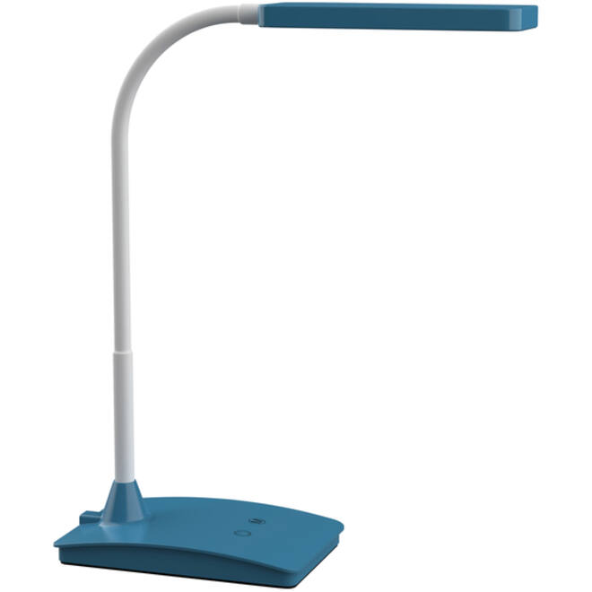 Bureaulamp MAUL Pearly LED voet dimbaar colour vario atlantic blue