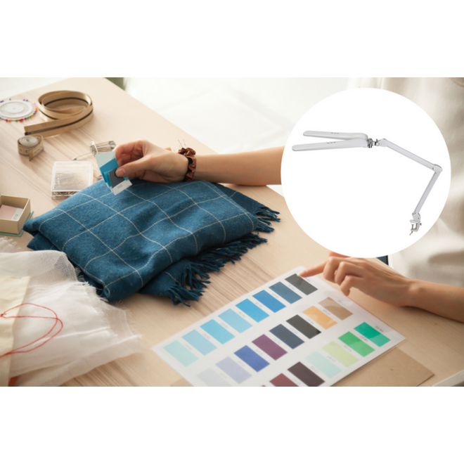 Werkpleklamp MAUL Craft duo LED tafelklem dimbaar wit
