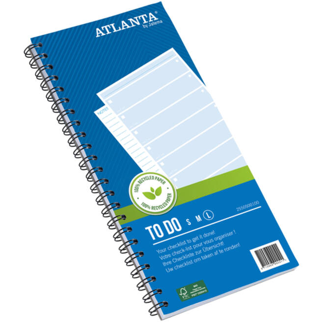 Things to do Djois Atlanta recycled papier Large 297x150mm 100vel 70gr blauw