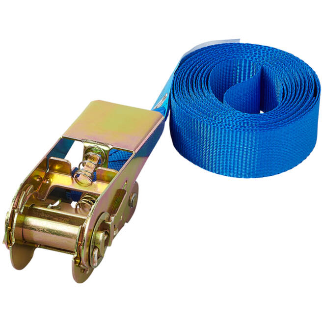 Spanband ProPlus blauw met ratel 3,5m