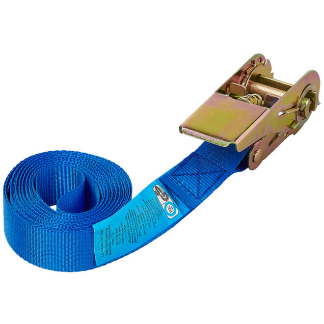 Spanband ProPlus blauw met ratel 3,5m