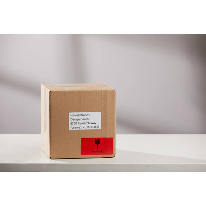 Etiket Dymo LabelWriter naamkaart 54x101mm 1 rol á 220 stuks rood