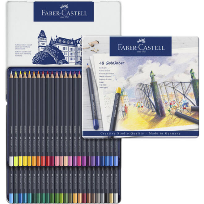 Kleurpotloden Faber-Castell Goldfaber assorti set à 48 stuks