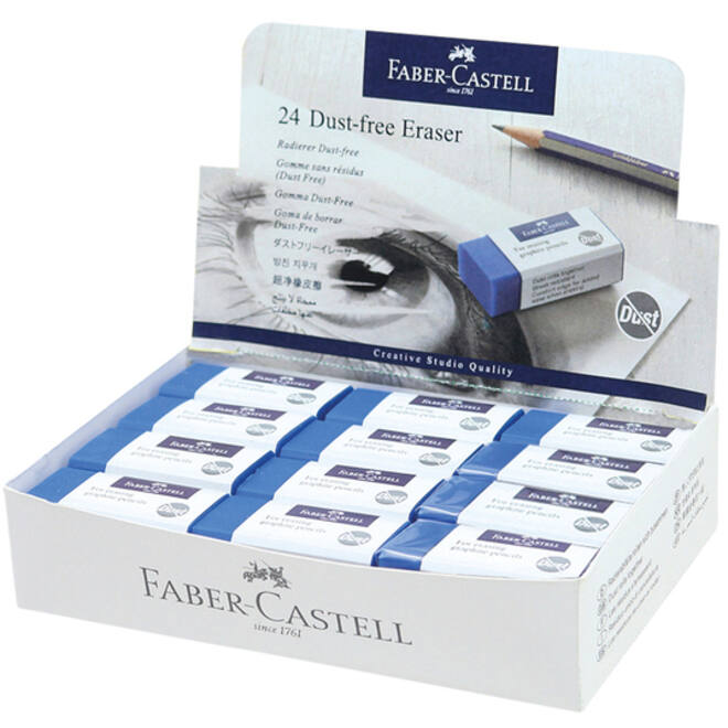 Gum Faber-Castell stofvrij blauw