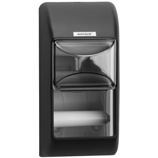 Dispenser Katrin 104452 toiletpapier standaard zwart