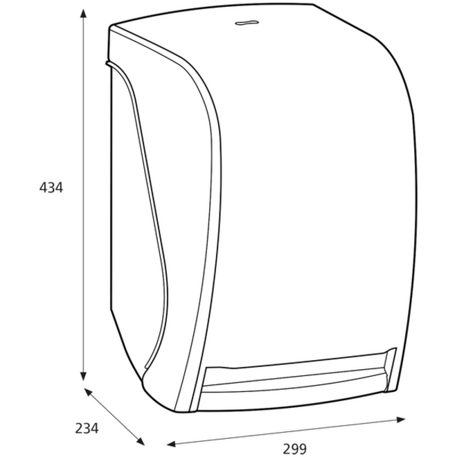 Dispenser Katrin 104438 handdoekrol elektrisch zwart