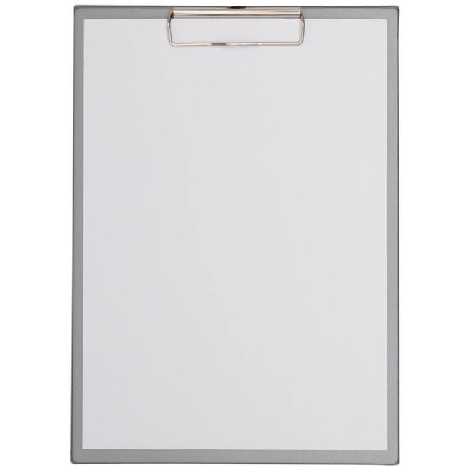 Klembord MAUL A4 staand PVC zilvergrijs