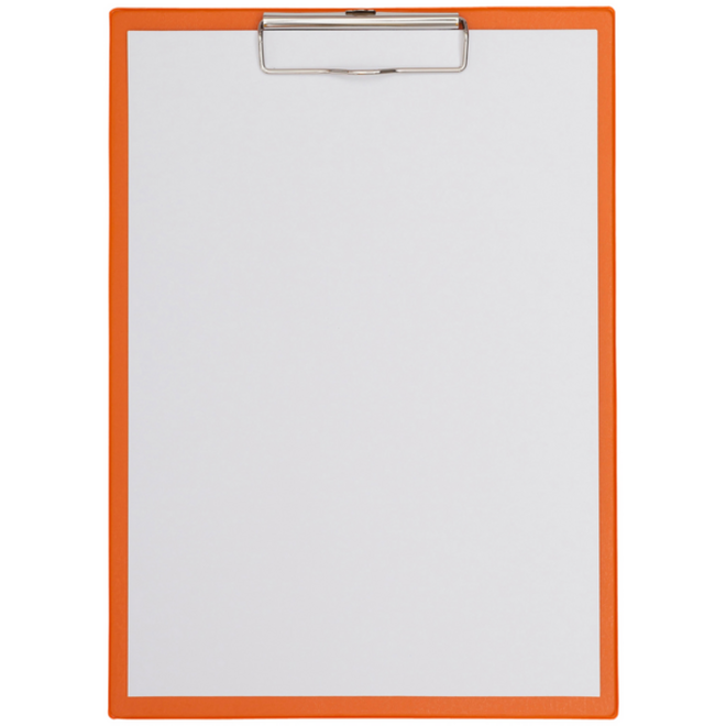 Klembord MAUL A4 staand PVC neon oranje