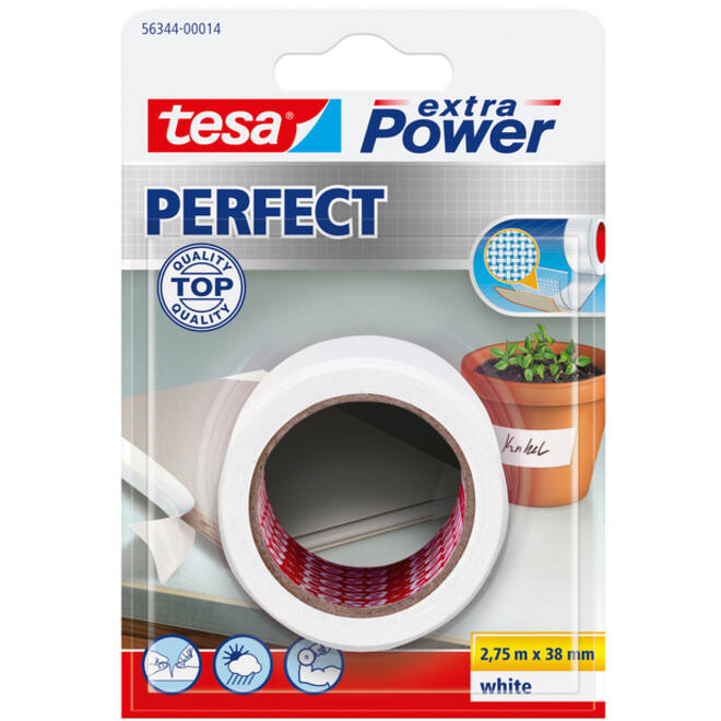 Reparatietape tesa® extra Power Perfect 2.75mx38mm wit