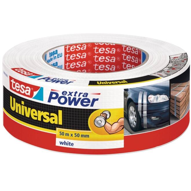 Duct tape tesa® extra Power Universal 50mx50mm wit