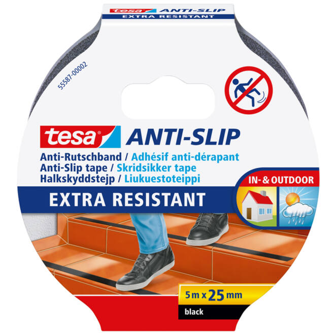 Anti-slip tape tesa® 5mx25mm zwart