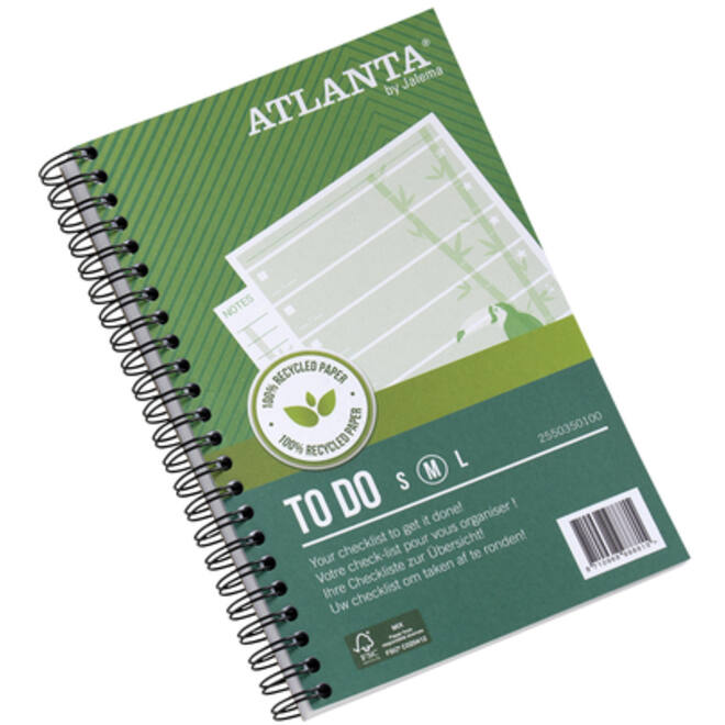 Things to do Djois Atlanta recycled papier Jungle 125x195mm 100 vel 70gr groen 2 stuks