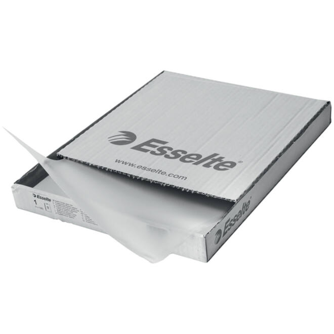 Insteekmap L-model Esselte A4 100% gerecycled 0.10mm transparant 100 stuks