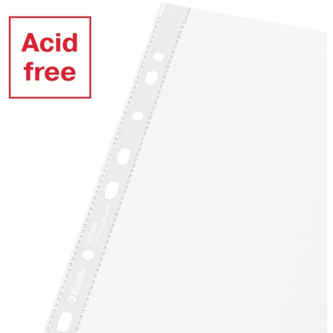Showtas Esselte recycle PP A4 70µ 11-gaats transparant 100 stuks