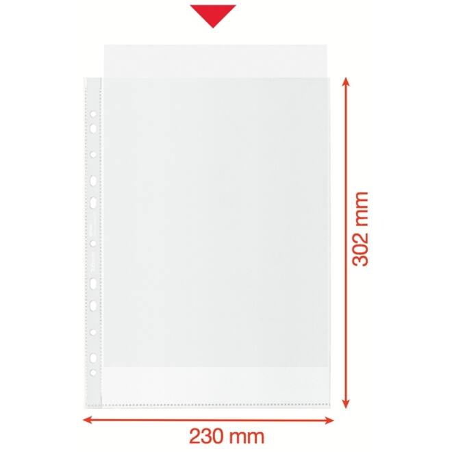 Showtas Esselte recycle PP A4 70µ 11-gaats transparant 100 stuks