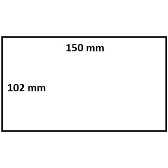Zebra labeletiket IEZZY 3005281-T 102x150mm 19mm wit permanent