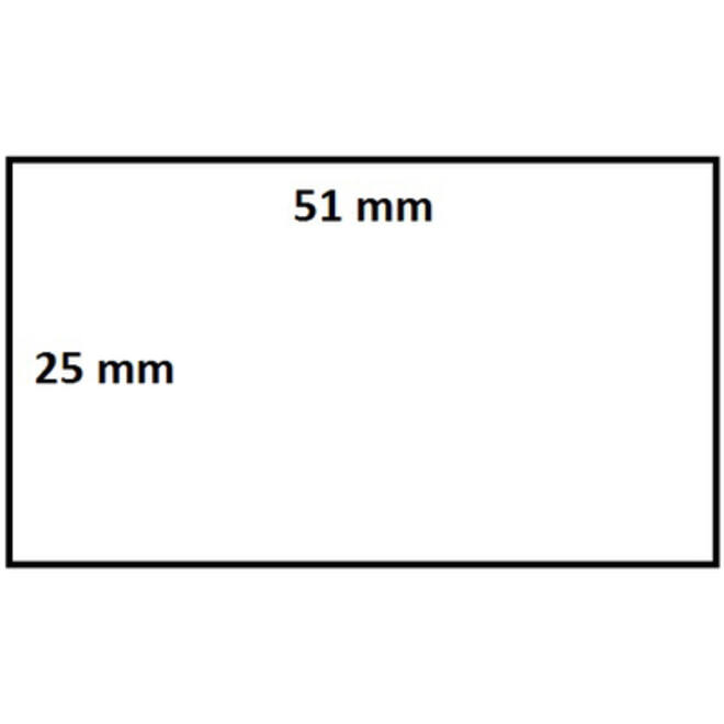 Zebra labeletiket IEZZY 880199-025D 51x25mm 25mm wit permanent