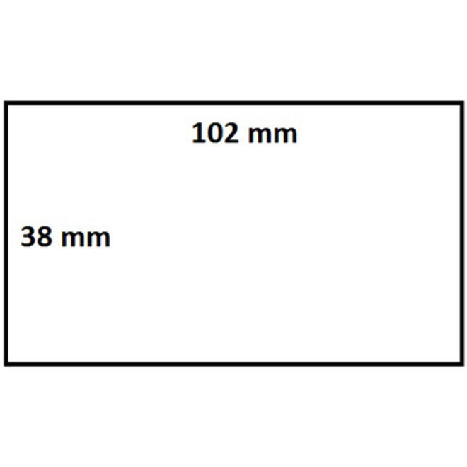 Zebra labeletiket IEZZY 880191-038D 102x38mm 25mm wit permanent