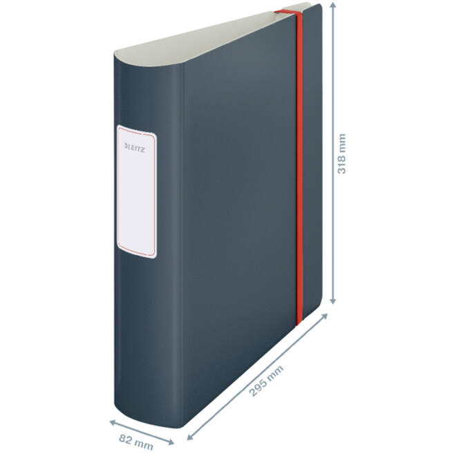 Ordner Leitz Cosy Active 180° 82mm PP A4 fluweel grijs