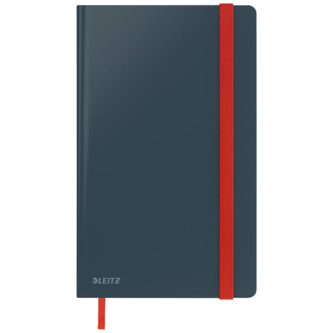 Notitieboek Leitz Cosy A5 160blz 100gr lijn grijs
