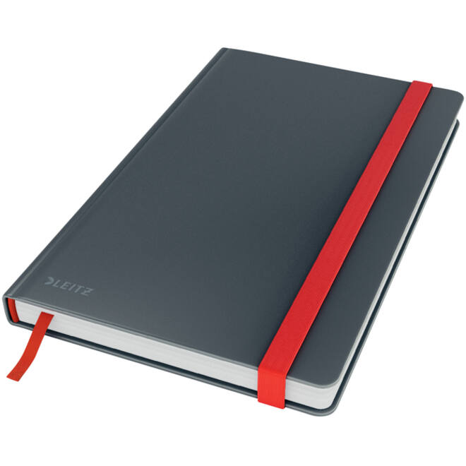 Notitieboek Leitz Cosy A5 160blz 100gr lijn grijs